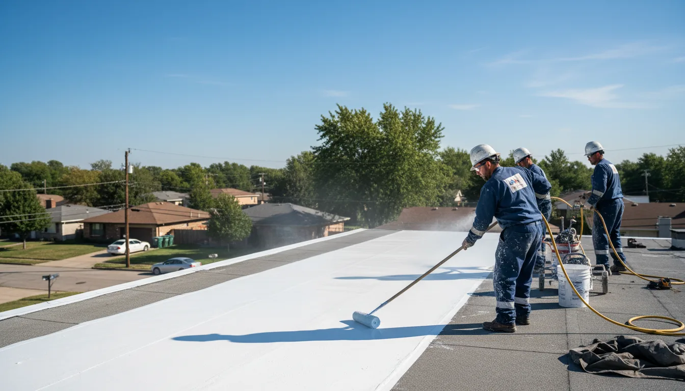 Commercial roof coating in Reed City, MI near me